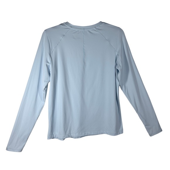 Mondetta Active Long Sleeve Top Polygiene Shirt Light Blue Medium NEW - Picture 2 of 10